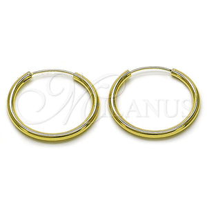 Argolla Mediana 02.213.0816.30 Oro Laminado, Pulido, Tono Dorado