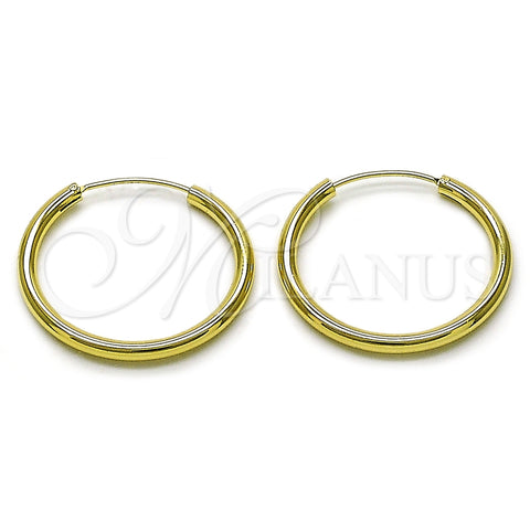 Argolla Mediana 02.213.0816.30 Oro Laminado, Pulido, Tono Dorado