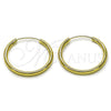 Argolla Mediana 02.213.0816.30 Oro Laminado, Pulido, Tono Dorado