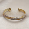 Aro Individual 07.170.0029.1 Oro Laminado, Diseño de Torcido, Pulido, Tres Tonos (08 MM Thickness, One size fits all)