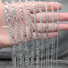 Pulsera Básica 04.420.0009.9 Plata Rodinada, Diseño de Figaro, Pulido, Tono Plateado (Calibre 220, Grosor 08 MM, 9 Pulgadas de Largo)