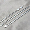 Gargantilla Basica 04.420.0006.24 Plata Rodinada, Diseño de Miami Cubana, Pulido, Tono Plateado (Calibre 180, Grosor 06 MM, 22 Pulgadas de Largo)