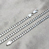 Gargantilla Basica 04.420.0006.24 Plata Rodinada, Diseño de Miami Cubana, Pulido, Tono Plateado (Calibre 180, Grosor 06 MM, 22 Pulgadas de Largo)