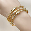 Aro Trio 07.282.0014 Oro Laminado, Diseño de Torcido y Infinito, Pulido, Tono Dorado (Grosor 07 MM, Talla Unica)