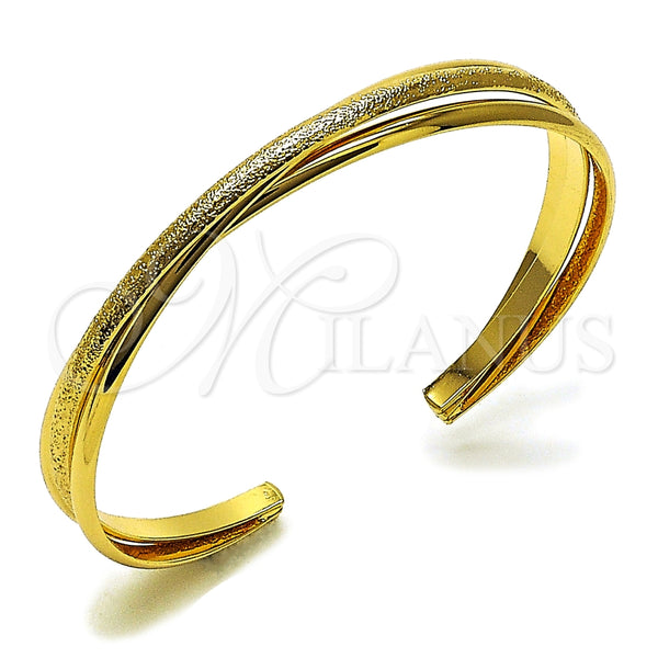 Aro Individual 07.282.0016 Oro Laminado, Diseño de Torcido, Mate, Tono Dorado (Thickness, One size fits all)