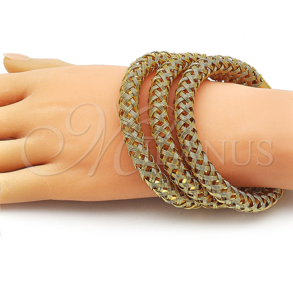 Aro Trio 07.282.0026.1 Oro Laminado, Diseño de Torcido, Pulido, Tono Dorado (09 MM Thickness, One size fits all)