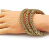 Aro Trio 07.282.0026.1 Oro Laminado, Diseño de Torcido, Pulido, Tono Dorado (09 MM Thickness, One size fits all)