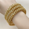 Aro Trio 07.282.0026.1 Oro Laminado, Diseño de Torcido, Pulido, Tono Dorado (09 MM Thickness, One size fits all)