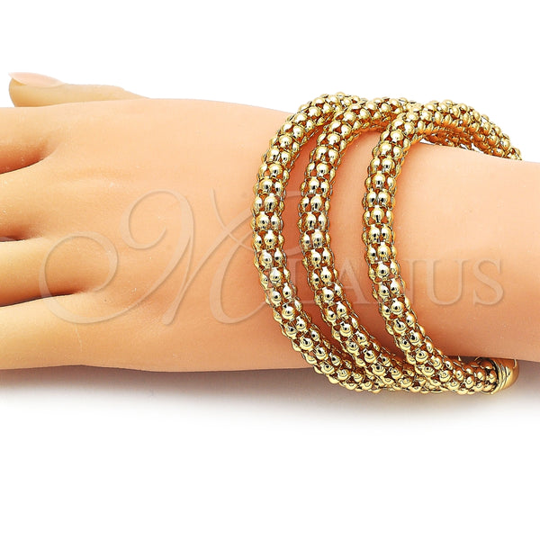 Aro Trio 07.282.0033 Oro Laminado, Pulido, Tono Dorado (08 MM Thickness, One size fits all)