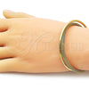 Aro Individual 07.282.0039 Oro Laminado, Diseño de File, Pulido, Tono Dorado (Grosor 09.6 MM, Talla Unica)