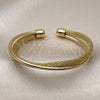 Aro Individual 07.282.0039 Oro Laminado, Diseño de File, Pulido, Tono Dorado (Grosor 09.6 MM, Talla Unica)