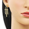 Arete Dormilona 02.282.0028 Oro Laminado, Pulido, Tono Dorado