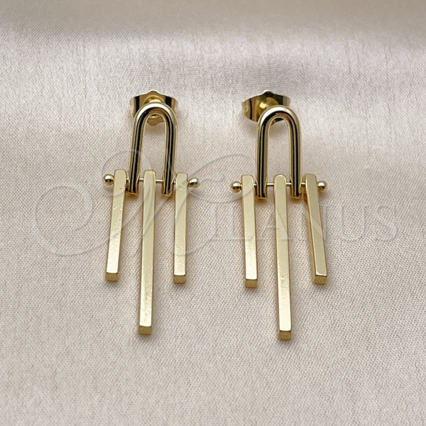 Arete Dormilona 02.282.0028 Oro Laminado, Pulido, Tono Dorado