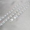 Pulsera Básica 03.420.0030.09 Plata Rodinada, Diseño de Mariner, Pulido, Tono Plateado (Calibre 250, Grosor 10 MM, 9 Pulgadas de Largo)