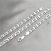 Gargantilla Basica 04.420.0017.24 Plata Rodinada, Diseño de Mariner, Pulido, Tono Plateado (Calibre 200, Grosor 08 MM, 24 Pulgadas de Largo)