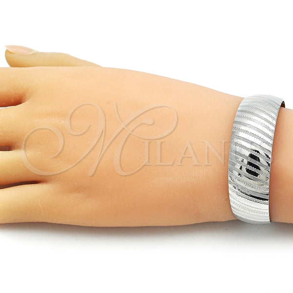 Aro Individual 07.432.0001.1 Rodio Laminado, Pulido, Rodinado (Grosor 18 MM, Talla Unica)