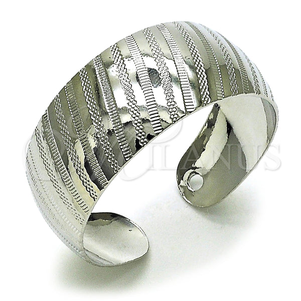 Aro Individual 07.432.0001.1 Rodio Laminado, Pulido, Rodinado (Grosor 18 MM, Talla Unica)