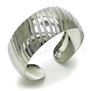 Aro Individual 07.432.0001.1 Rodio Laminado, Pulido, Rodinado (Grosor 18 MM, Talla Unica)