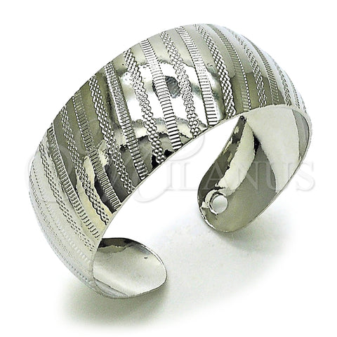Aro Individual 07.432.0001.1 Rodio Laminado, Pulido, Rodinado (Grosor 18 MM, Talla Unica)