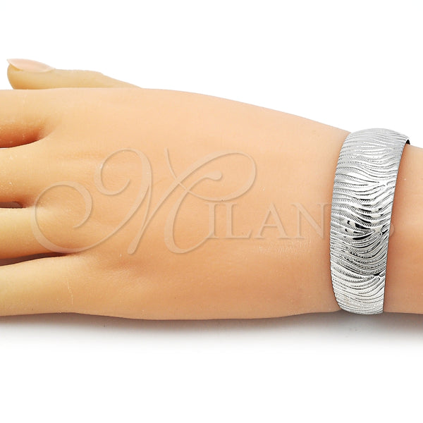Aro Individual 07.432.0003.1 Rodio Laminado, Pulido, Rodinado (Grosor 17.8 MM, Talla Unica)