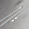 Pulsera Básica 04.420.0019.09 Plata Rodinada, Diseño de Mariner, Pulido, Tono Plateado (Grosor 06 MM, 9 Pulgadas de Largo)