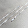 Gargantilla Basica 04.420.0022.18 Plata Rodinada, Diseño de Mariner, Pulido, Tono Plateado (Calibre 0.80, Grosor 03 MM, 18 Pulgadas de Largo)