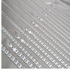 Tobillera Básica 04.420.0023.10 Plata Rodinada, Diseño de Mariner, Pulido, Tono Plateado (Calibre 0.60, Grosor 02.5 MM, 10 Pulgadas de Largo)
