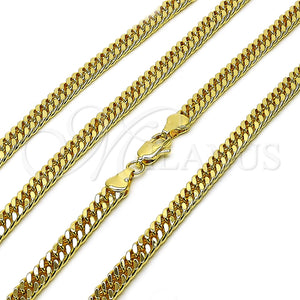 Gargantilla Basica 04.213.0329.22 Oro Laminado, Pulido, Tono Dorado (05 MM Thickness, 22 Inches Length)