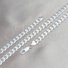 Pulsera Básica 04.420.0026.09 Plata Rodinada, Diseño de Cubana, Pulido, Tono Plateado (Calibre 200, Grosor 07.5 MM, 9 Pulgadas de Largo)
