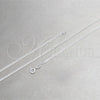 Tobillera Básica 03.420.0033.10 Plata Rodinada, Diseño de Cubana, Pulido, Tono Plateado (Calibre 0.60, Grosor 01.3 MM, 10 Pulgadas de Largo)