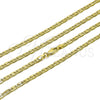 Gargantilla Basica 04.213.0346.24 Oro Laminado, Diseño de Mariner, Diamantado, Tono Dorado (Thickness, 24 Inches Length)