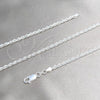 Gargantilla Basica 04.420.0036.20 Plata Rodinada, Diseño de Rope, Pulido, Tono Plateado (Calibre 0.70, Grosor 03.2 MM, 20 Pulgadas de Largo)