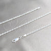 Gargantilla Basica 04.420.0036.18 Plata Rodinada, Diseño de Rope, Pulido, Tono Plateado (Calibre 0.70, Grosor 03.2 MM, 18 Pulgadas de Largo)