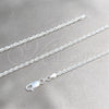 Gargantilla Basica 04.420.0037.18 Plata Rodinada, Diseño de Rope, Pulido, Tono Plateado (Calibre 0.60, Grosor 02.8 MM, 18 Pulgadas de Largo)
