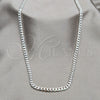 Gargantilla Basica 04.433.0005.24 Plata Rodinada, Diseño de Cubana, Pulido, Tono Plateado (Calibre 150, Grosor 06.1 MM, 24 Pulgadas de Largo)