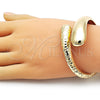 Aro Individual 07.215.0004.04 Oro Laminado, Diseño de Gota, Pulido, Tono Dorado (35 MM Thickness, Size 4 (2.25 Diameter))