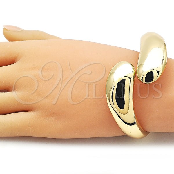 Aro Individual 07.215.0009.05 Oro Laminado, Diseño de Gota, Pulido, Tono Dorado (40 MM Thickness, Size 5 (2.50 Diameter))