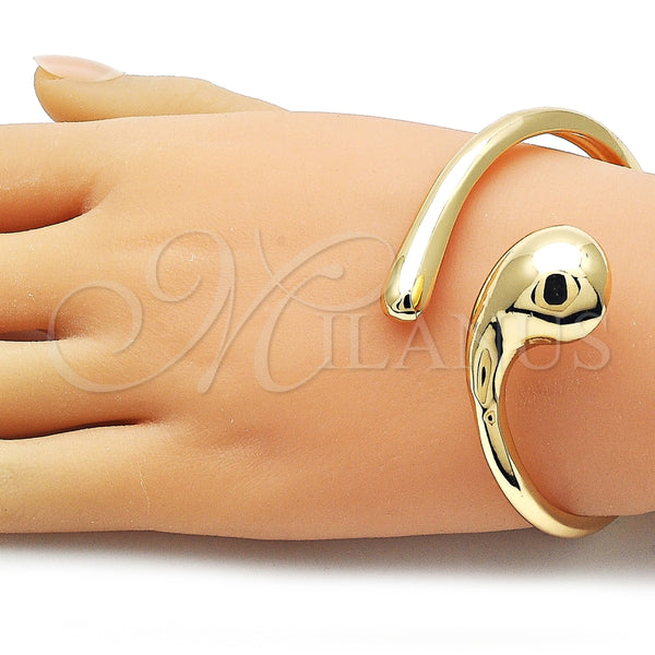 Aro Individual 07.215.0010.05 Oro Laminado, Diseño de Gota, Pulido, Tono Dorado (40 MM Thickness, Size 5 (2.50 Diameter))