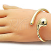 Aro Individual 07.215.0010.05 Oro Laminado, Diseño de Gota, Pulido, Tono Dorado (40 MM Thickness, Size 5 (2.50 Diameter))