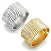 Aro Individual 07.215.0014.05 Oro Laminado, Diamantado, Tono Dorado (40 MM Thickness, Size 5 (2.50 Diameter))