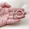 Argolla Huggie 02.195.0297.1.30 Oro Laminado, con Amatista Zirconia Cubica, Pulido, Tono Dorado
