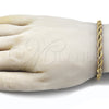 Pulsera Básica 03.278.0012.1.09 Acero Inoxidable, Diseño de Rope, Pulido, Tono Dorado (Thickness, 24 Inches Length)