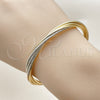 Aro Individual 07.170.0051.1 Oro Laminado, Diseño de Torcido, Diamantado, Tres Tonos (06 MM Thickness, One size fits all)