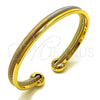 Aro Individual 07.170.0063 Oro Laminado, Diseño de Torcido, Pulido, Tres Tonos (Grosor 06.2 MM, Talla Unica)