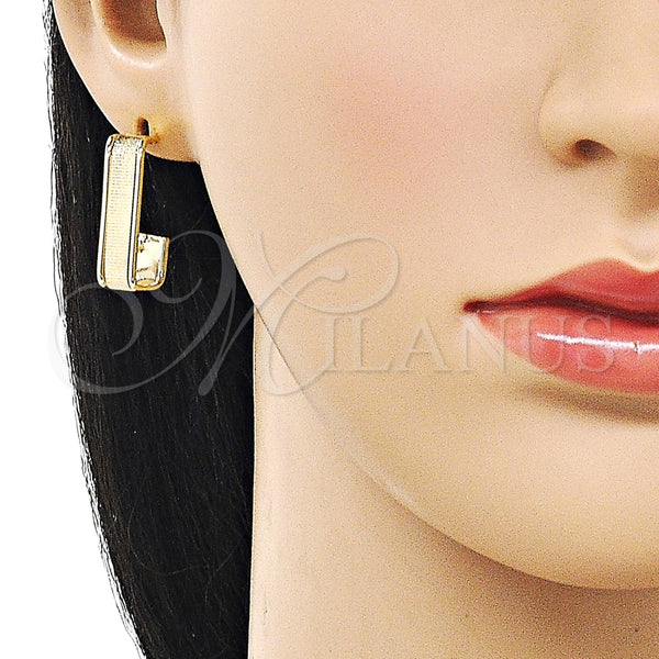 Argolla Pequeña 02.170.0513.12 Oro Laminado, Diamantado, Tono Dorado