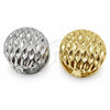 Argolla Huggie 02.195.0358.15 Oro Laminado, Diseño de Bola, Diamantado, Tono Dorado