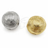 Argolla Huggie 02.195.0361.16 Oro Laminado, Diseño de Bola, Diamantado, Tono Dorado