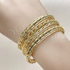 Aro Trio 07.282.0043 Oro Laminado, Diamantado, Tono Dorado (09 MM Thickness, One size fits all)