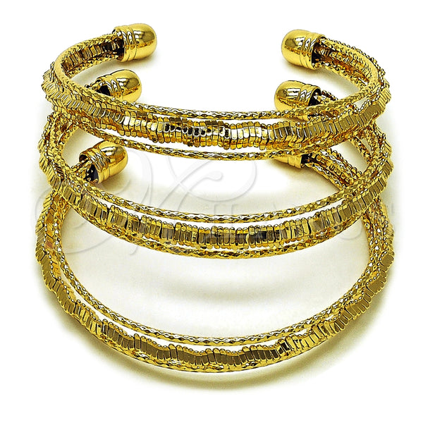 Aro Trio 07.282.0043 Oro Laminado, Diamantado, Tono Dorado (09 MM Thickness, One size fits all)