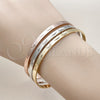 Aro Trio 07.282.0044 Oro Laminado, Diamantado, Tres Tonos (04 MM Thickness, One size fits all)